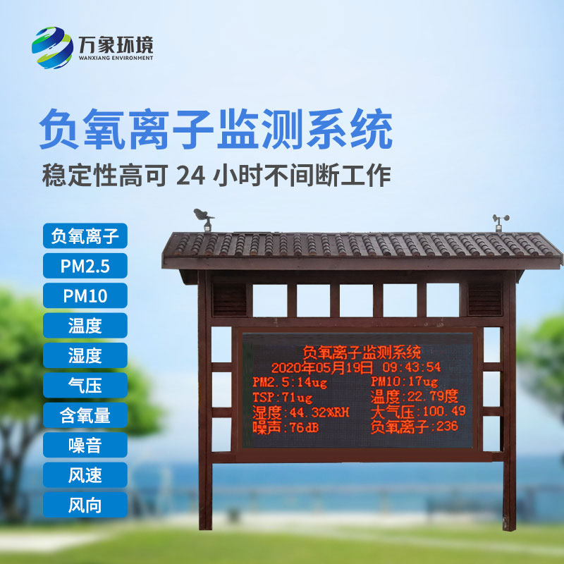 負(fù)氧離子環(huán)境監(jiān)測系統(tǒng)：美觀設(shè)計(jì)，精準(zhǔn)監(jiān)測數(shù)據(jù)