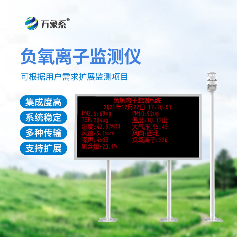 科研型負離子監(jiān)測系統(tǒng)-為科研工作和環(huán)境監(jiān)測提供數(shù)據(jù)支持